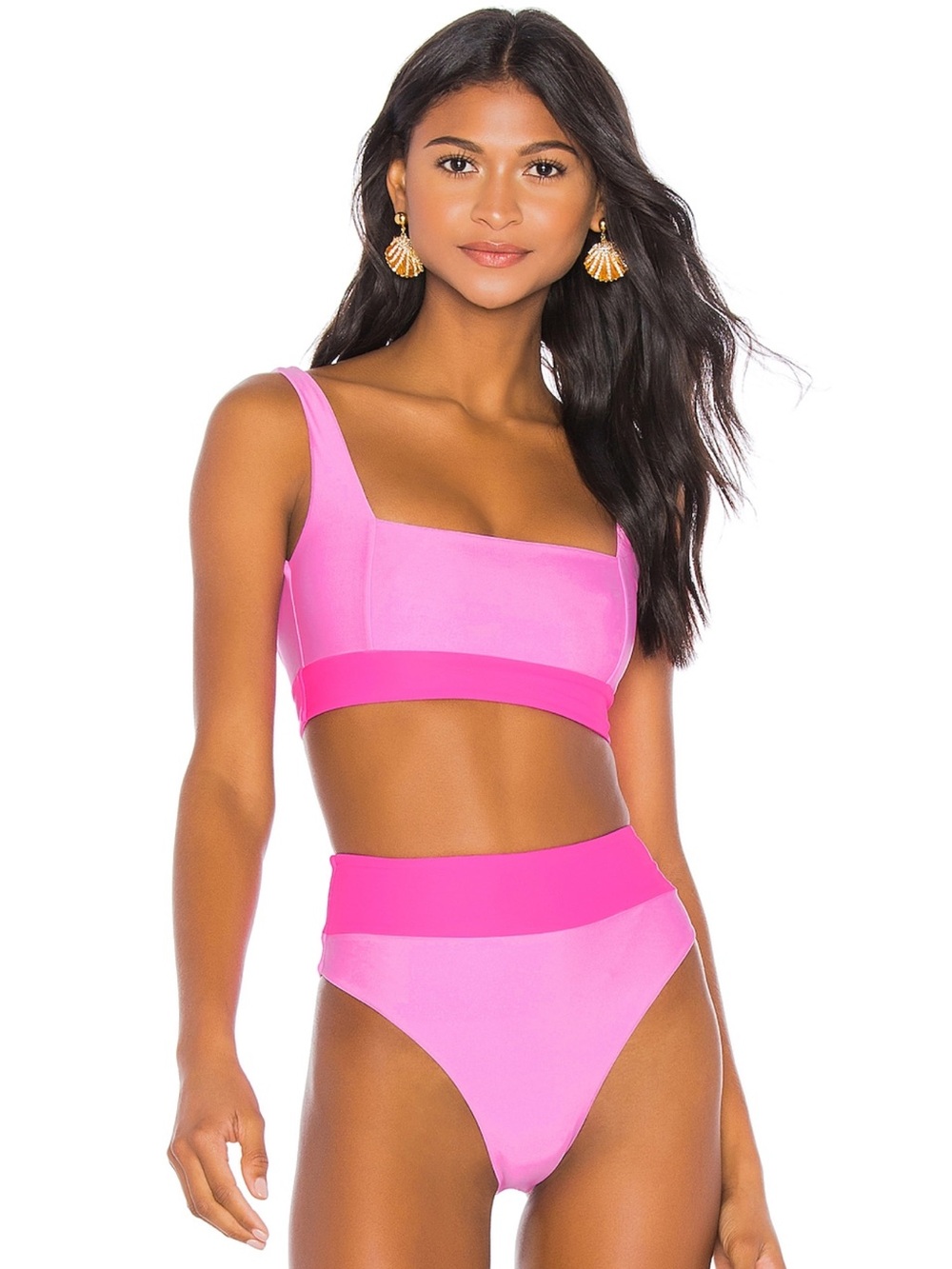 Tularosa Mack Top & Mack Bottom in Flamingo Pink